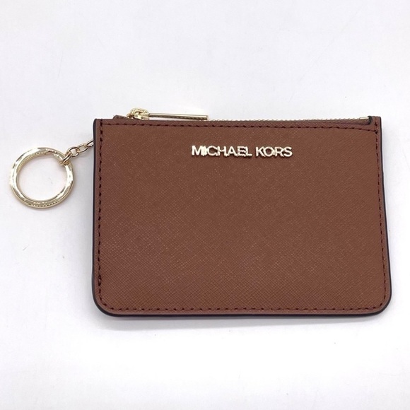 Michael Kors Top Zip Coinpouch w/ID Brown (NWT) - Picture 1 of 5
